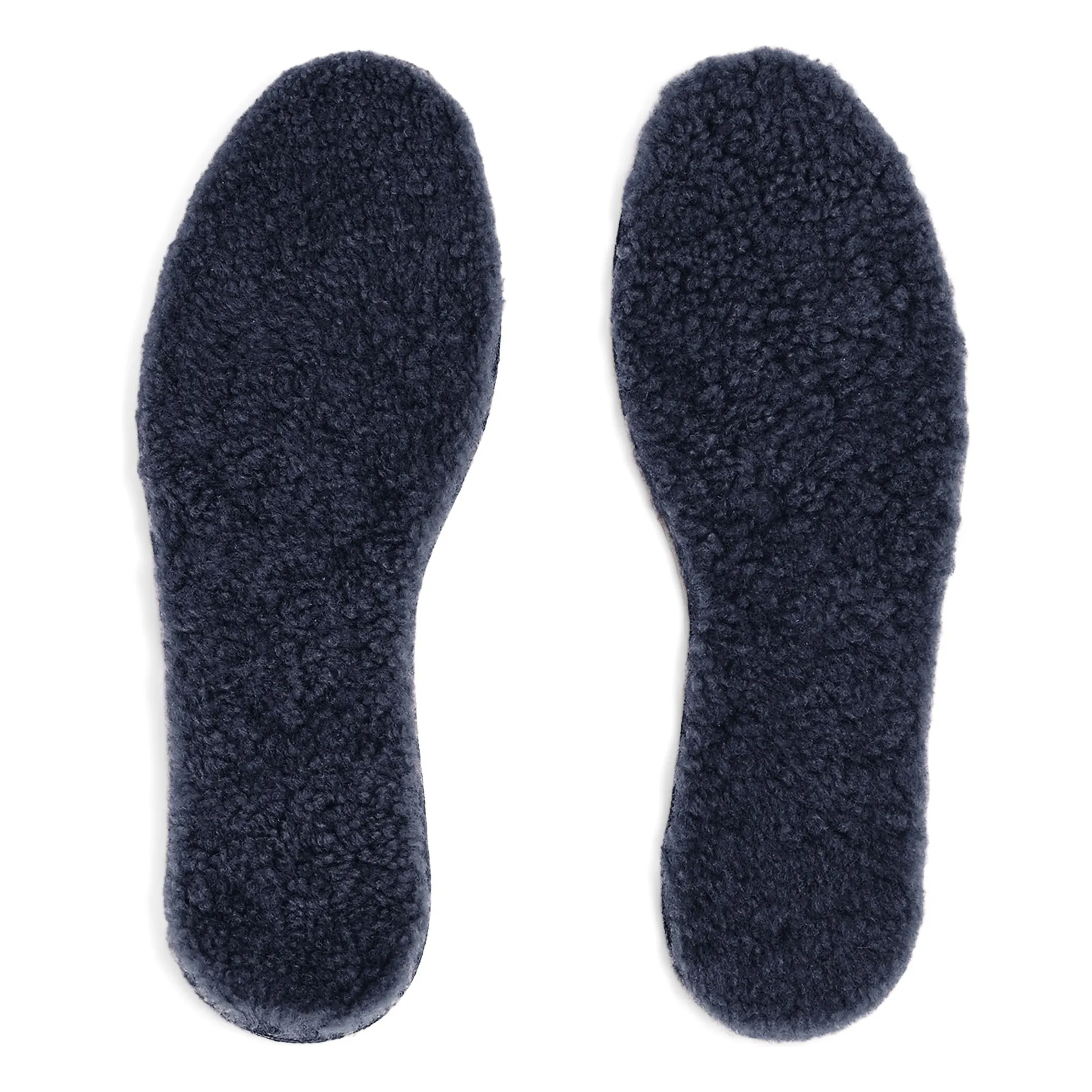 Ilda's Sheep Navy Blue Merino Wool And Cork Soles