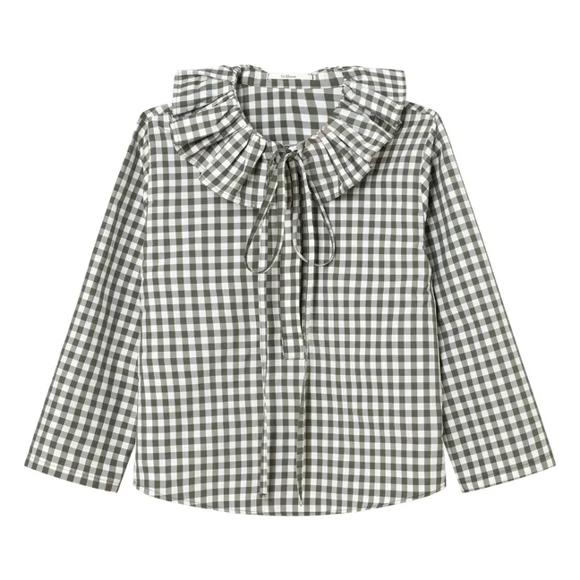 Camicetta Heidi Carreaux | Verde militare