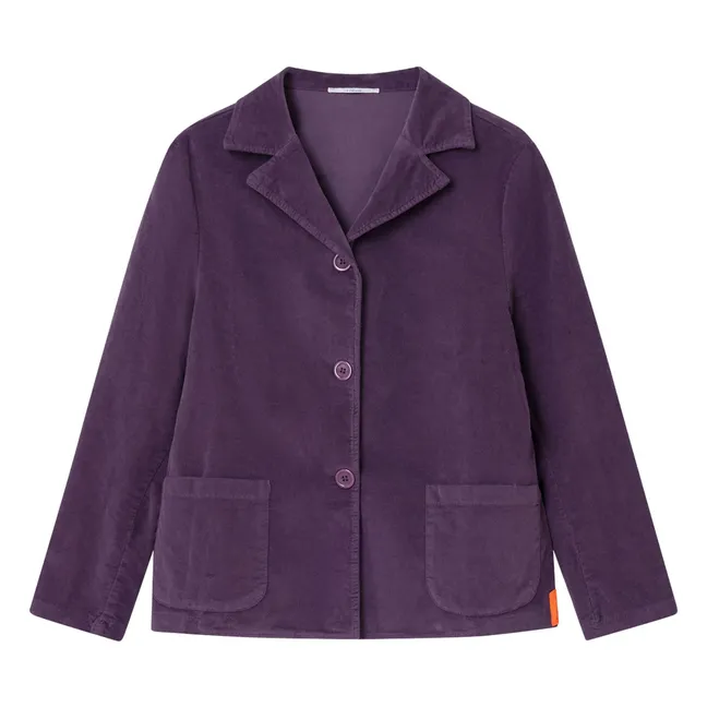 Journey Velours Jacke | Aubergine