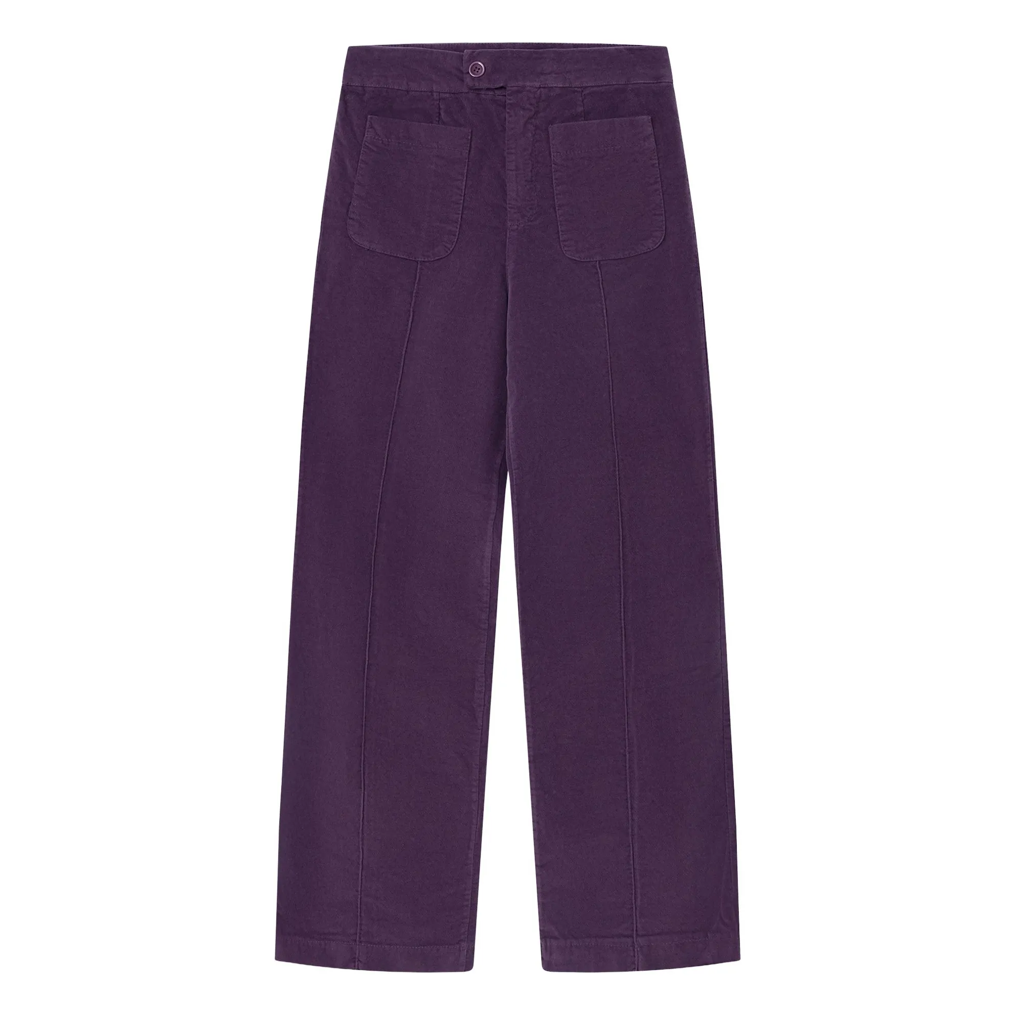 Dr Bloom Aubergine Destiny Velvet Pants