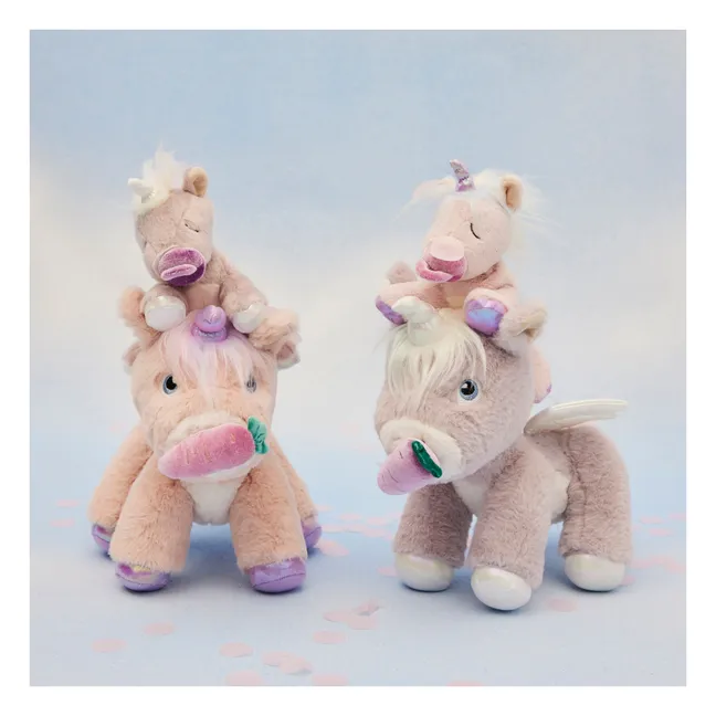 Peluche Licorne Glitter | Rose