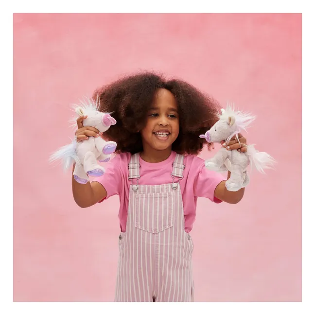 Peluche unicornio con purpurina | Rosa