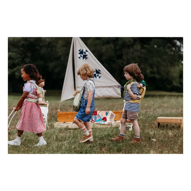 Porte-poupée matelassé | Sauge