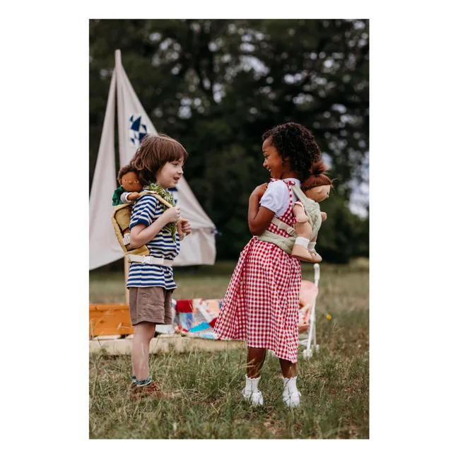 Quilted doll carrier | Sage