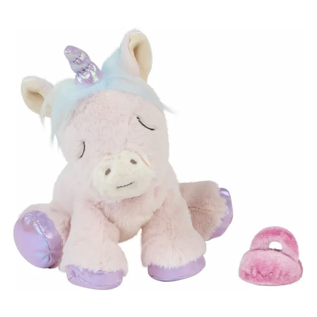 Peluche unicornio brillante | Rosa Pálido