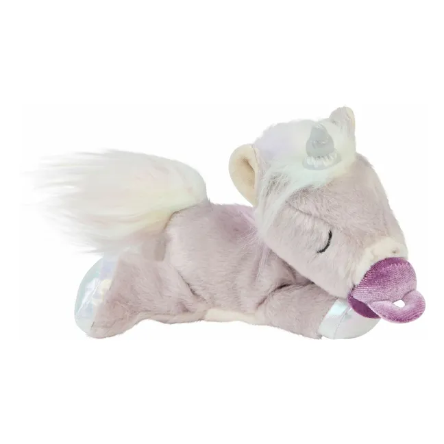 Peluche unicornio con purpurina | Rosa