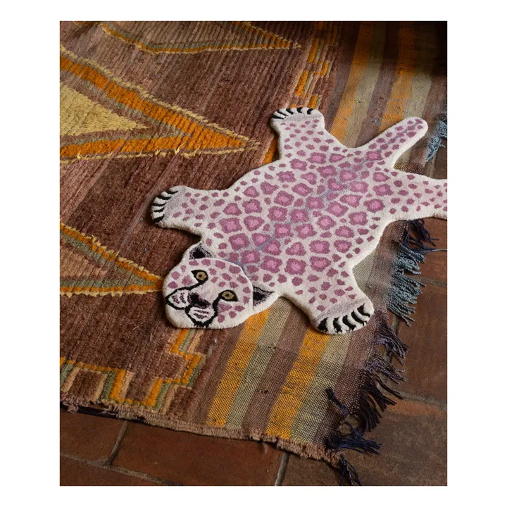 Tapis léopard Lilly | 	Lilas- Image produit n°1