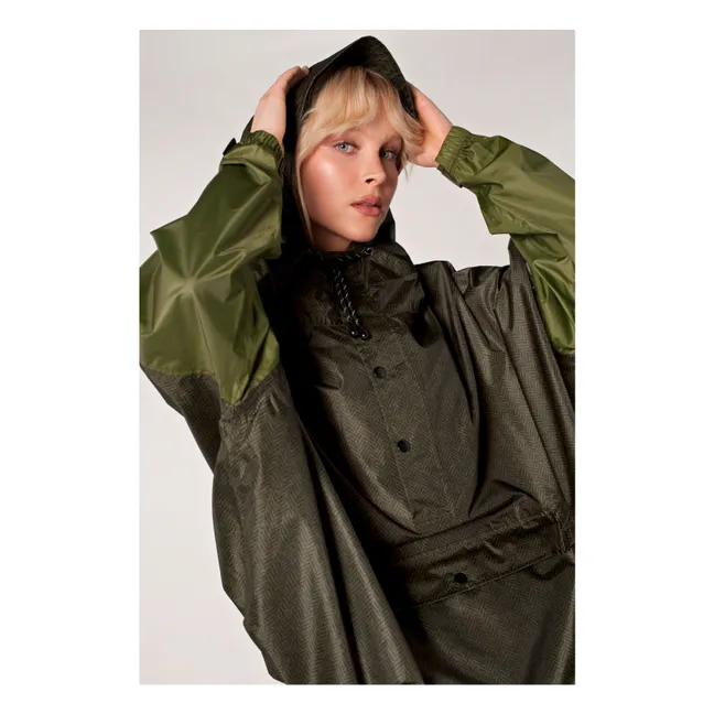 Wasserdichter Anorak Herringbone | Khaki