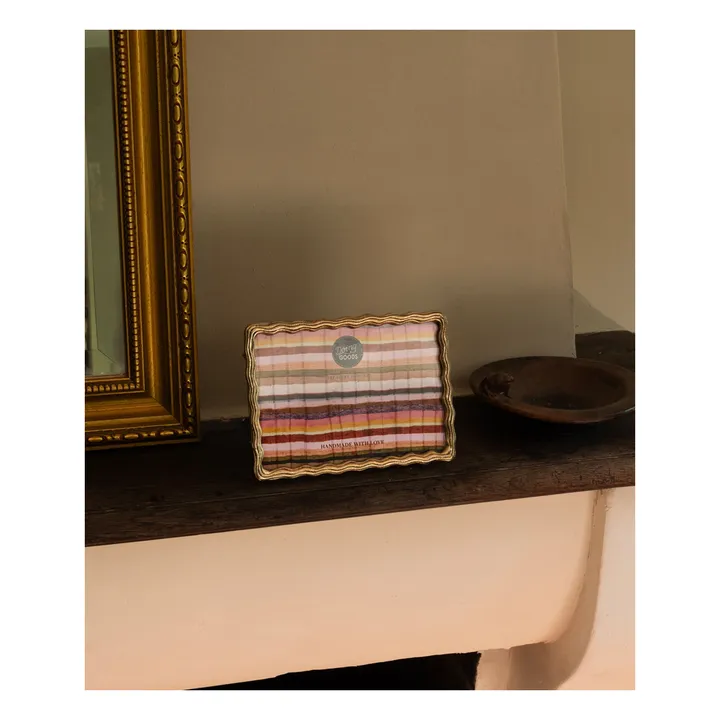 Cadre photo en laiton Yuki | Doré- Image produit n°1