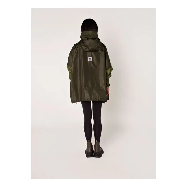 Herringbone waterproof anorak | Khaki