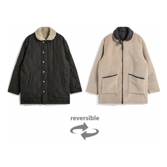 Chaqueta militar reversible N-1  | Chocolate
