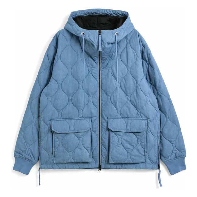 Giacca militare unisex con cappuccio e zip | Demin