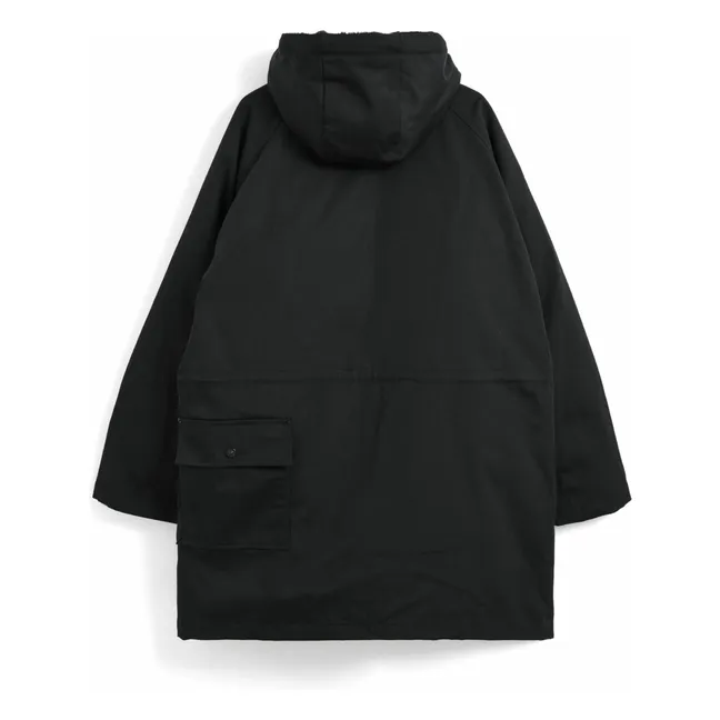 Chaqueta de plumón con capucha y volumen  | Negro