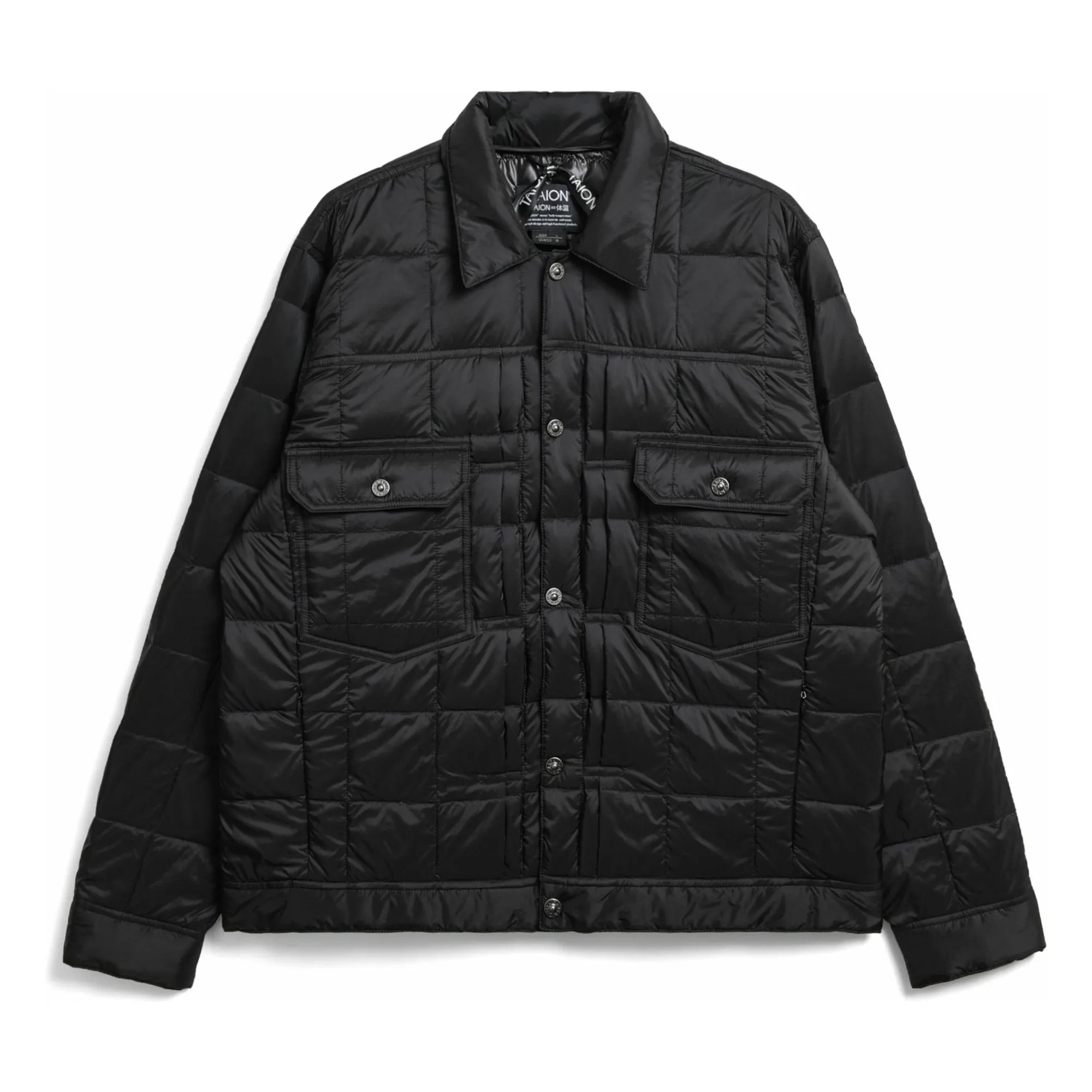 Taion Unisex Black Down Work Jacket
