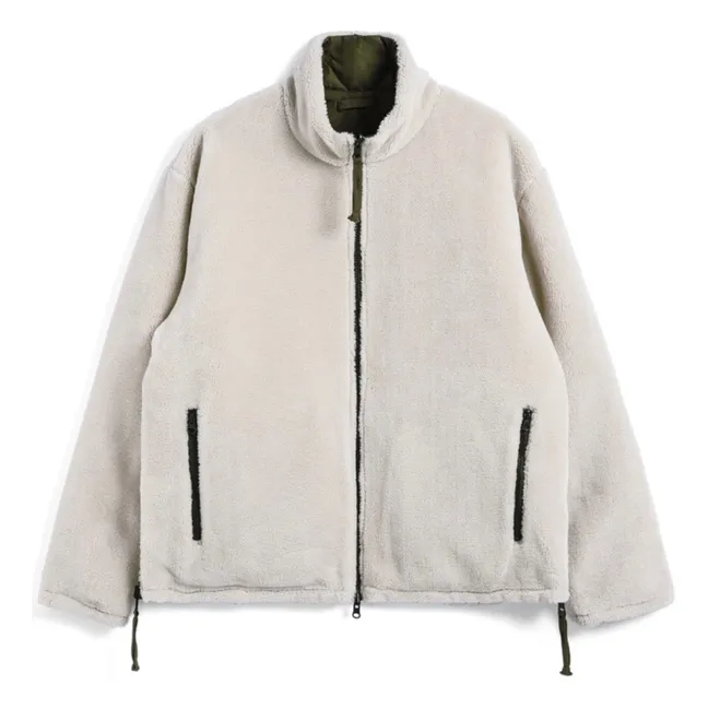 Chaqueta militar reversible con cuello alzado | Olive