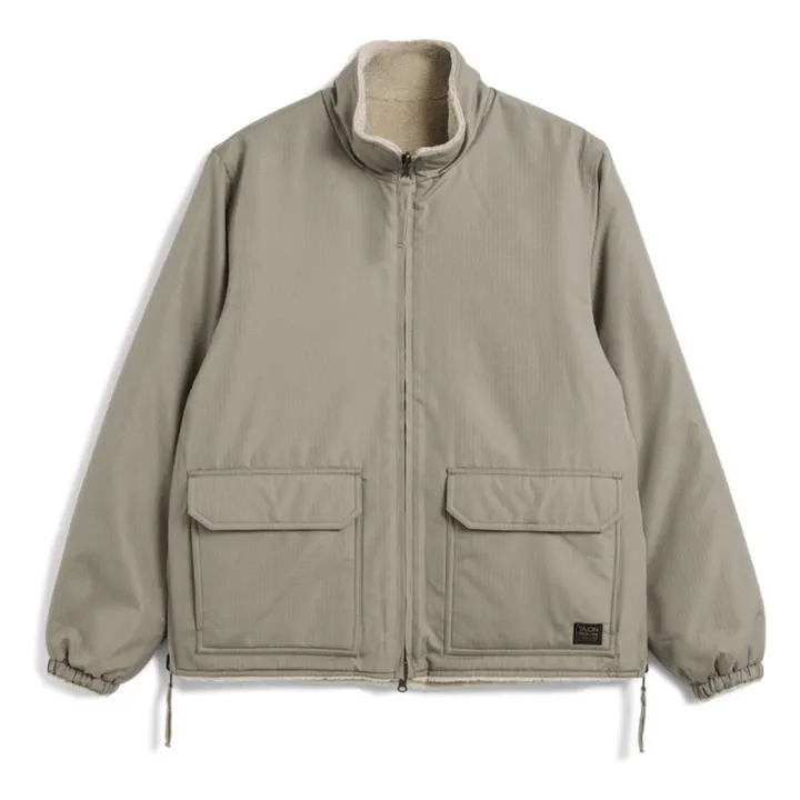 Veste Réversible Militaire Col Montant  | Mocha- Image produit n°0