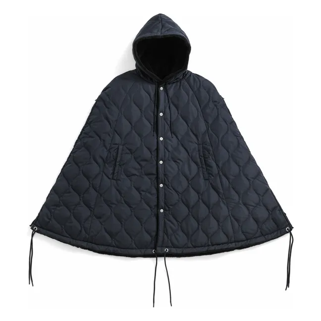 Military Cape Jacket  | Navy - Black