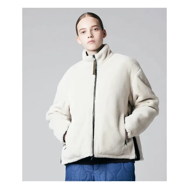 Chaqueta militar reversible con cuello alzado | Olive