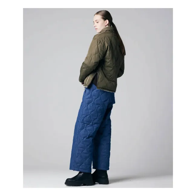 Militärische Wendejacke mit Stehkragen | Olive