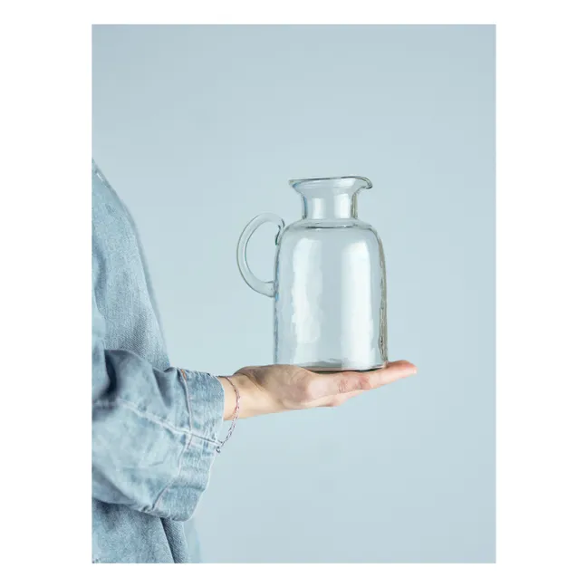 Karaffe Asha aus recyceltem Glas | Transparent