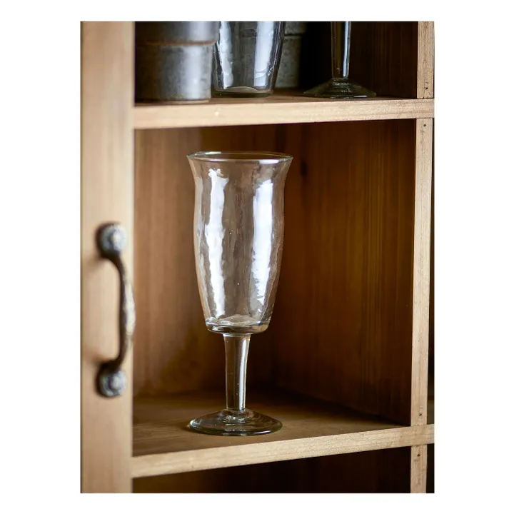 Asha wine glasses in recycled glass - Set of 4 | Transparent- Product image n°1