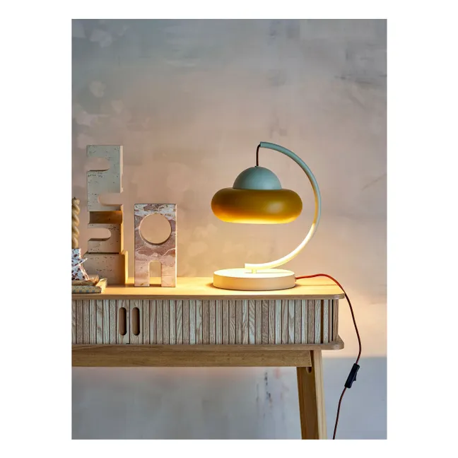 Lampe de table Bubble en métal | Vert amande