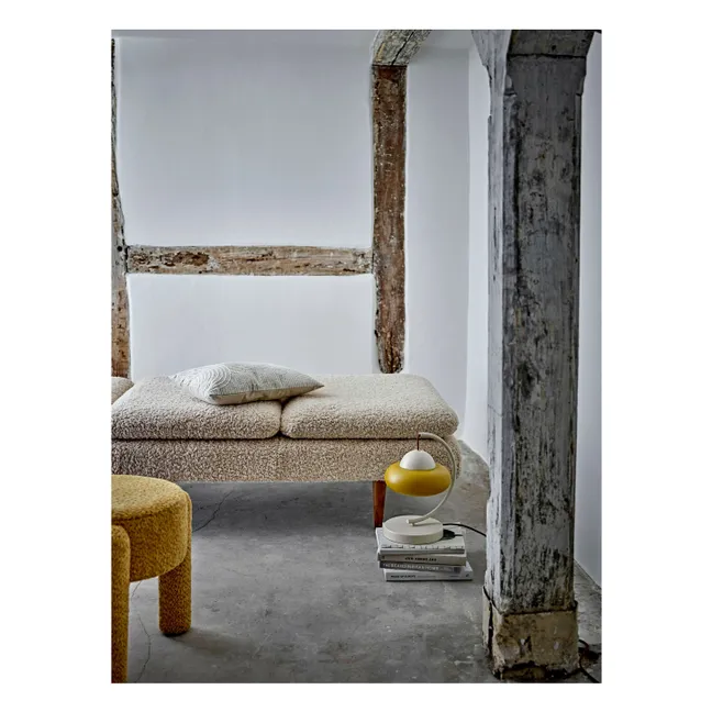 Tischlampe Bubble aus Metall | Mandelgrün