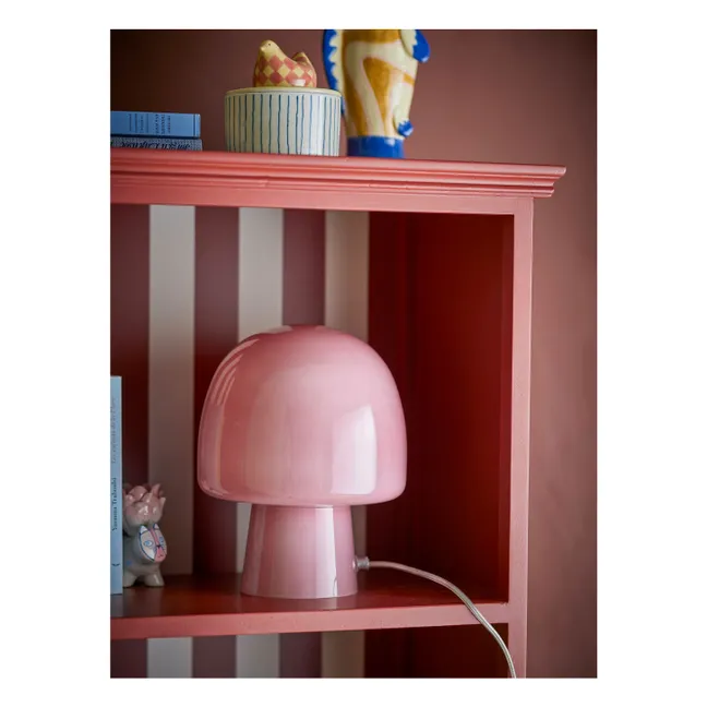 Tischlampe Paddy aus Glas | Rosa