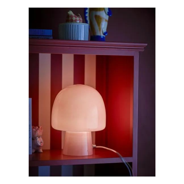 Tischlampe Paddy aus Glas | Rosa