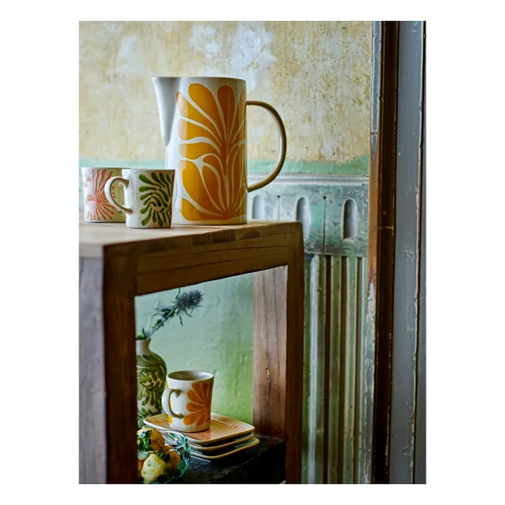 Fauni stoneware decanter | Yellow- Product image n°2