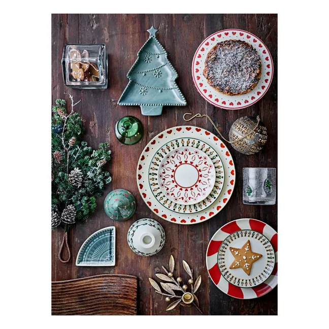 Kerzenhalter Brant aus Glas | Grün