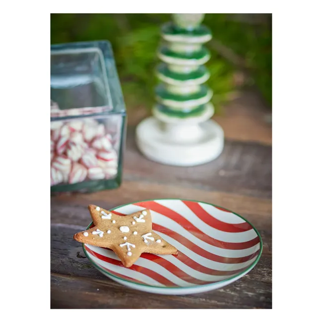 Jolly stoneware plate | Red