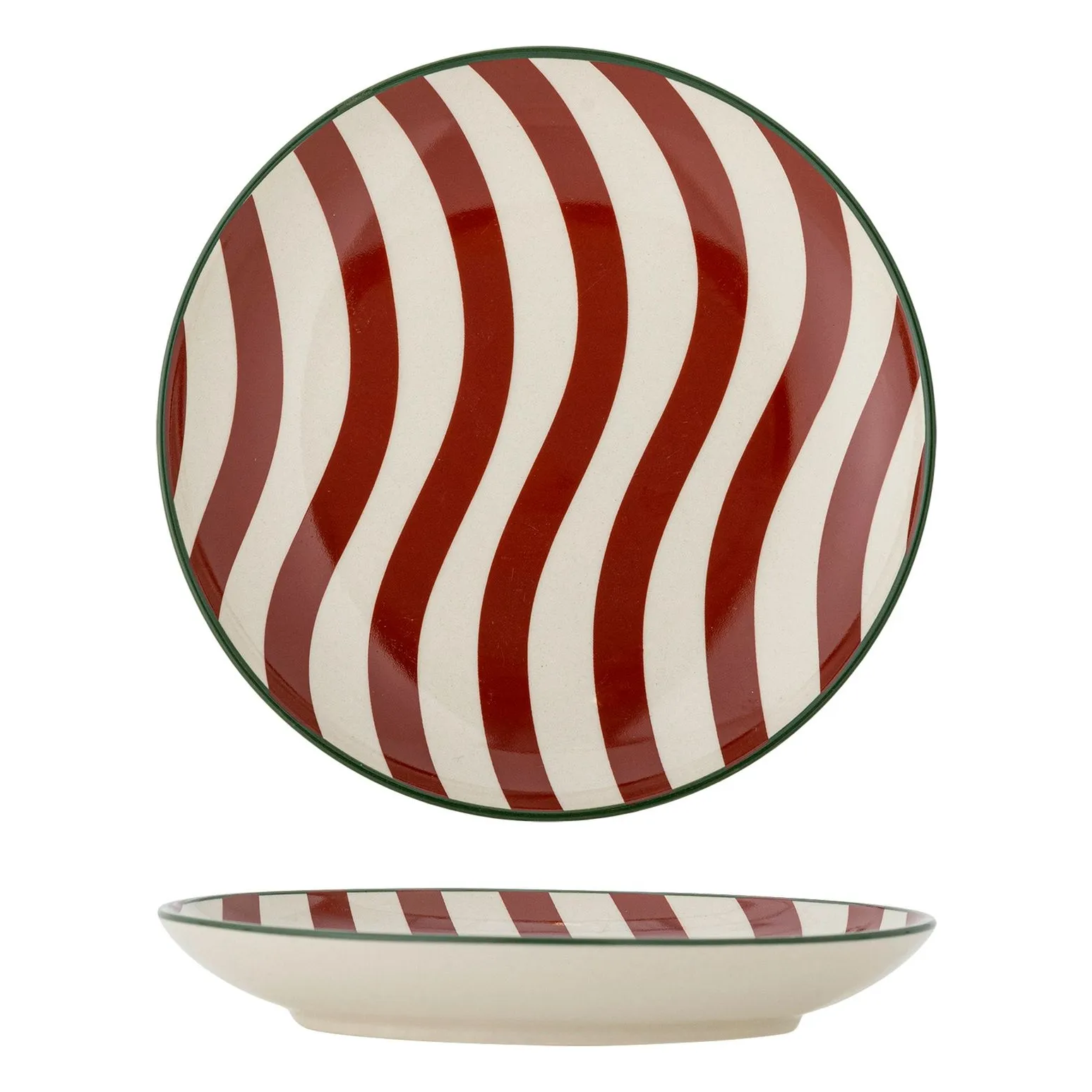 Bloomingville Red Jolly Stoneware Plate
