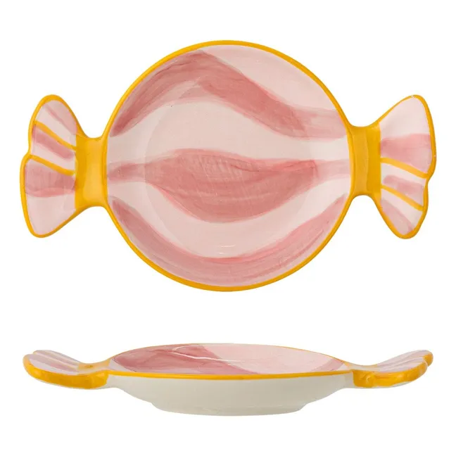 Assiette Caramella en grès | Rose