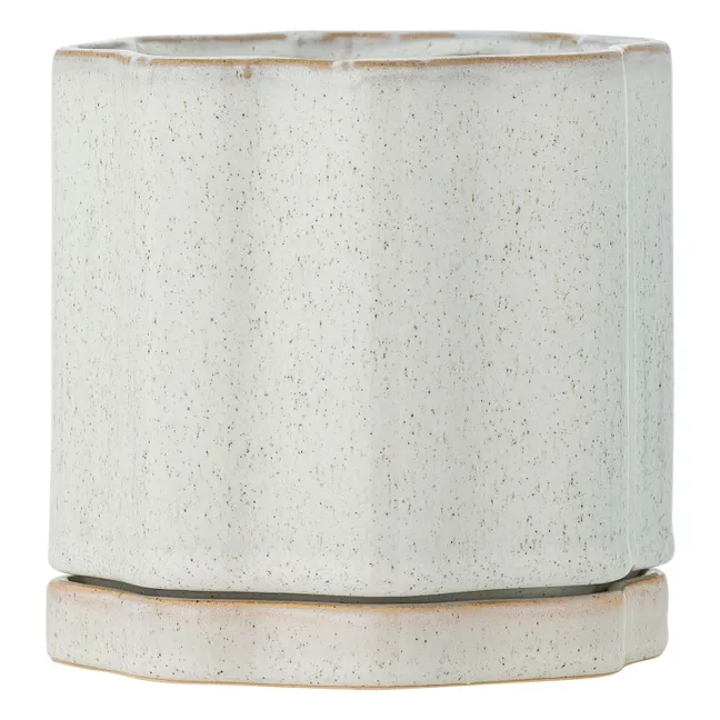 Blumentopf Argyle aus Sandstein | Grau