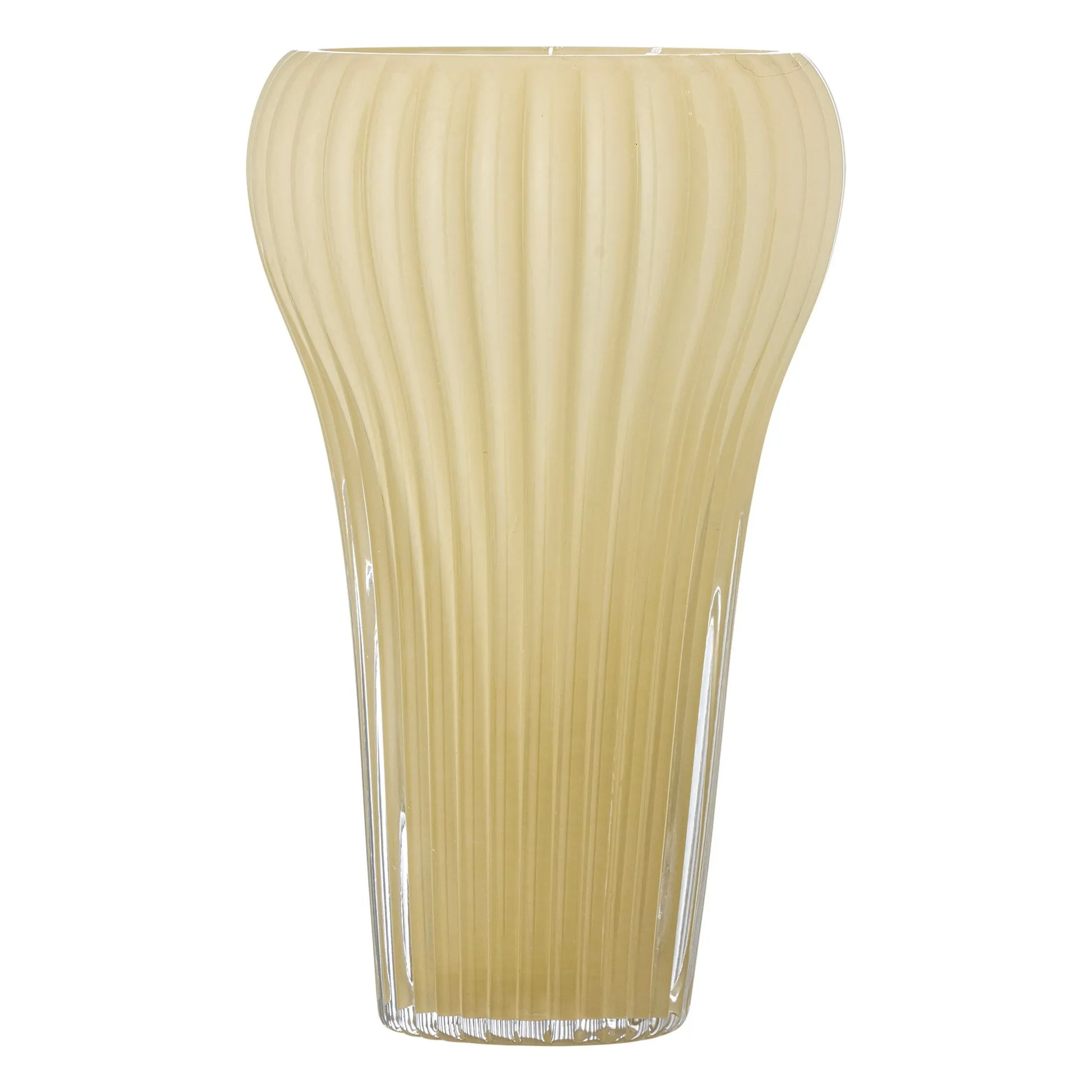 Bloomingville Yellow Averie Glass Vase