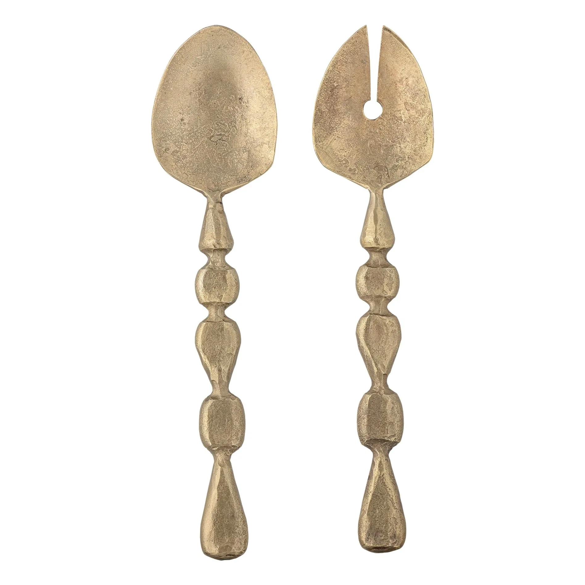 Bloomingville Brass Edi Metal Salad Servers - Set Of 2