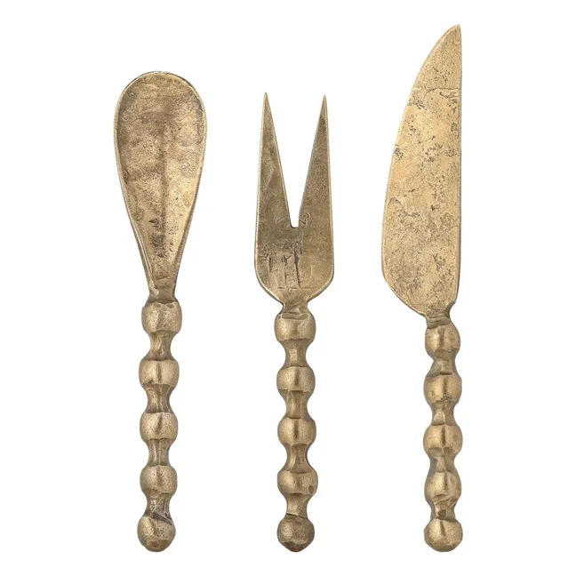 Haolin Käse-Utensilien - 3er-Set | Gelbguss