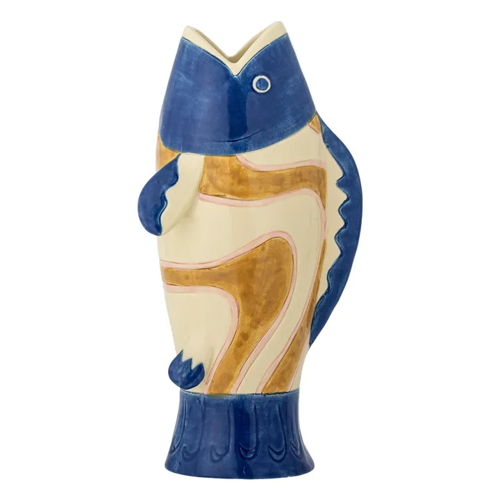 Irving-Vase aus Steingut | Blau- Produktbild Nr. 0