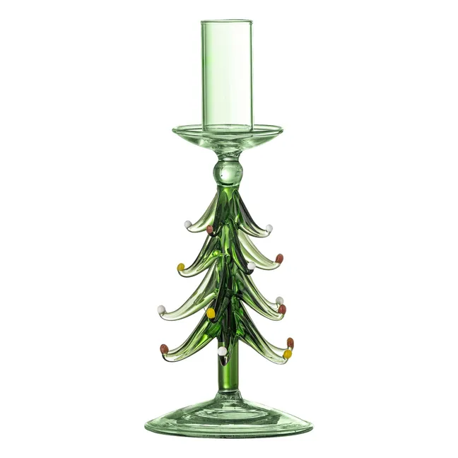 Bougeoir Brant en verre | Vert