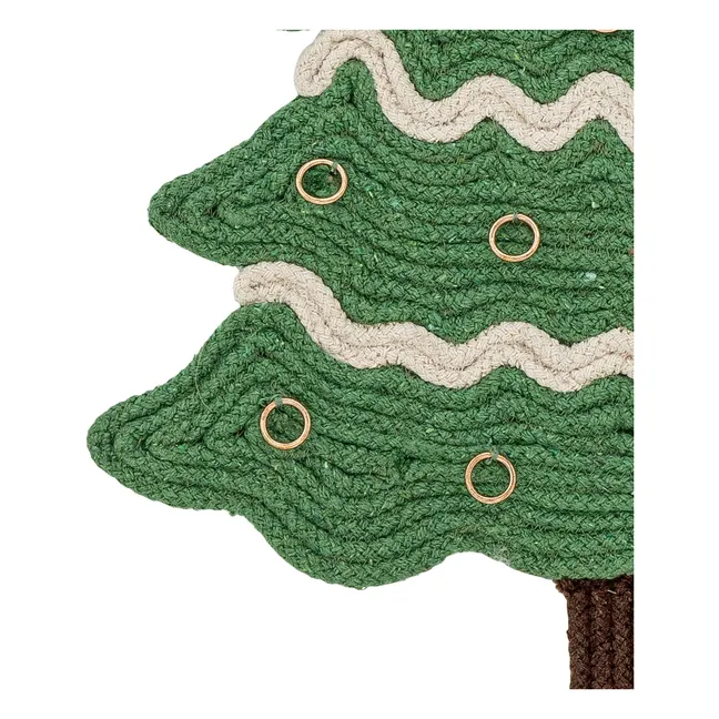 Calendario dell'Avvento Douglas in cotone | Verde