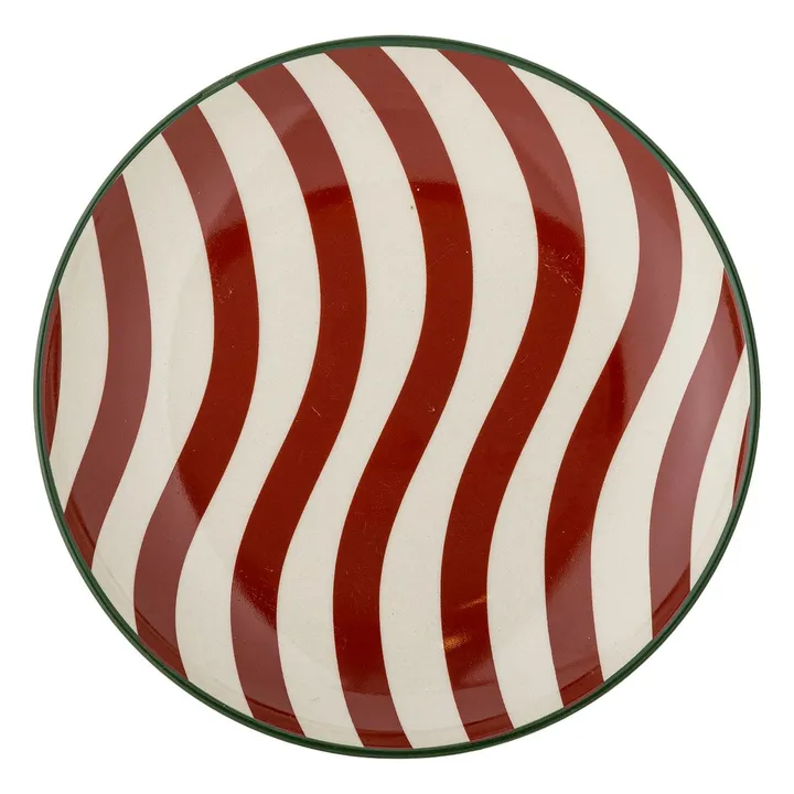 Assiette Jolly en grès | Rouge- Image produit n°3