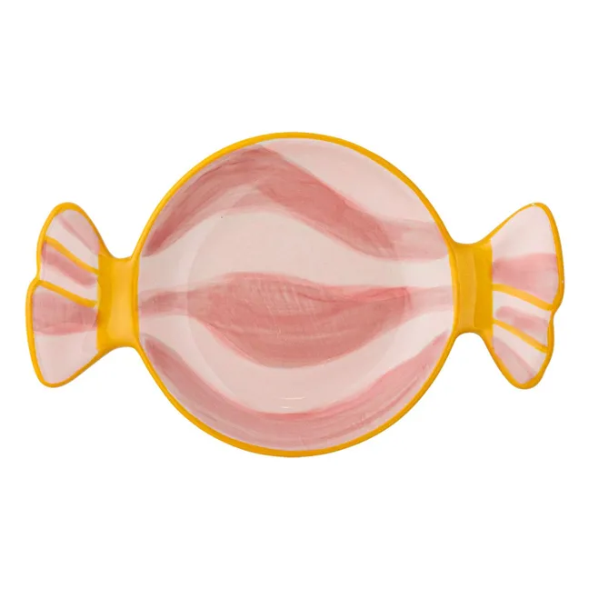 Assiette Caramella en grès | Rose