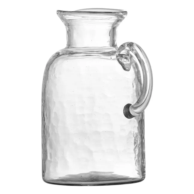 Jarra Asha de vidrio reciclado | Transparente