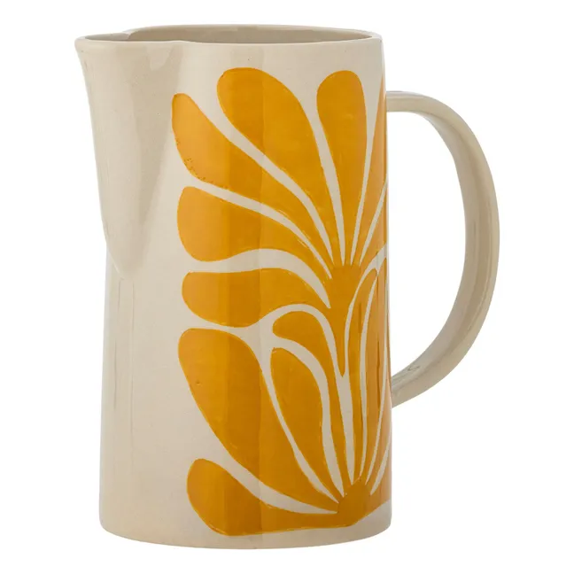 Carafe Fauni en grès | Jaune