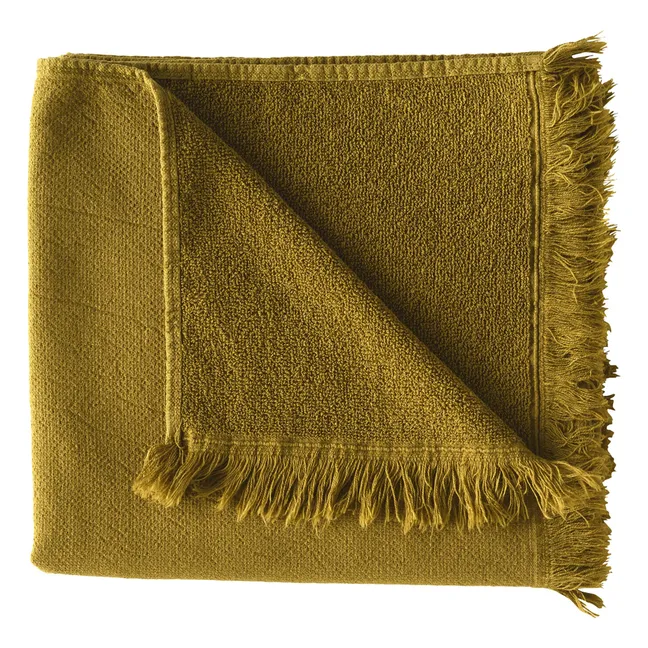 Serviette de toilette en coton bio Luna | Gold