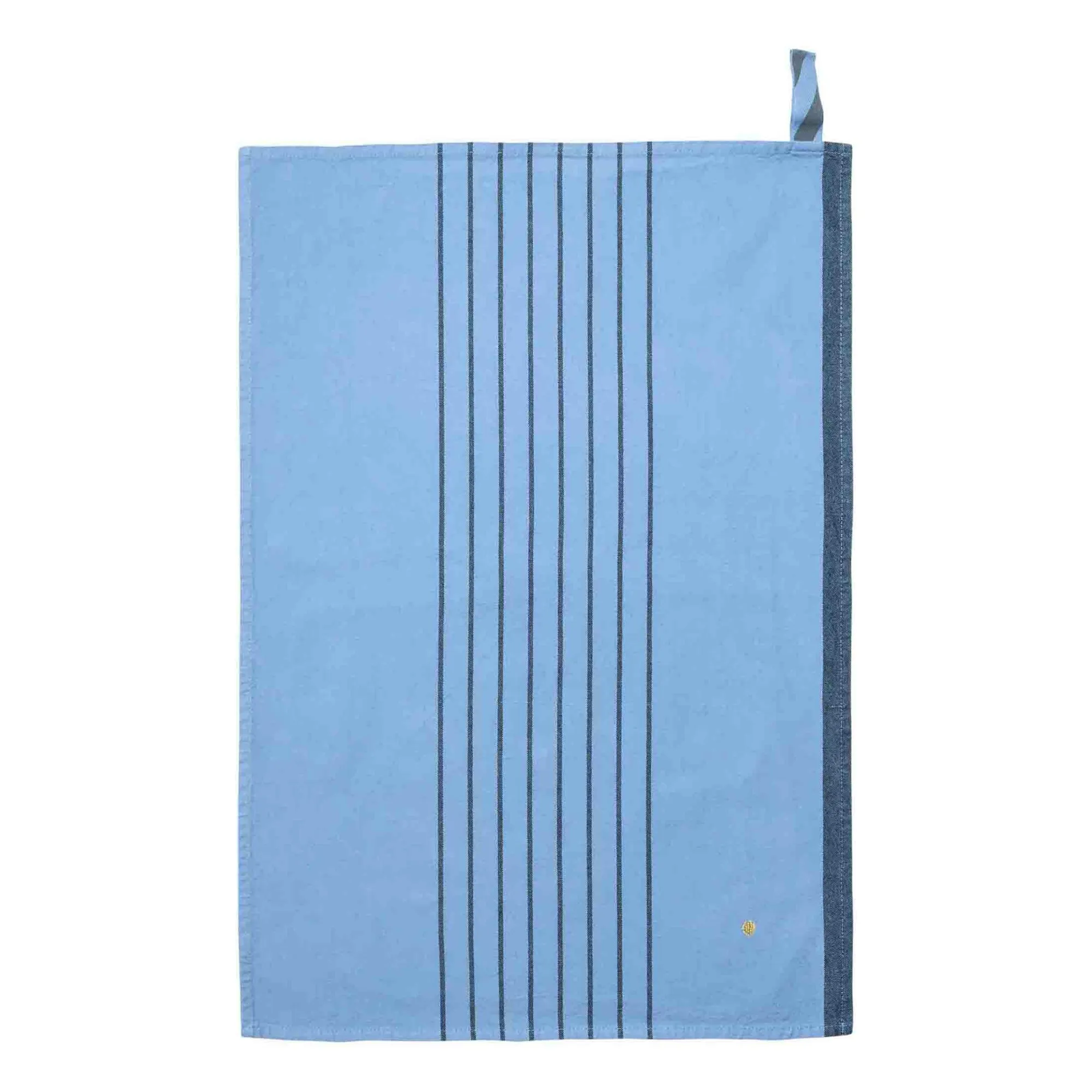 La Cerise Sur Le Gâteau Light Blue Piero Organic Cotton Striped Tea Towel