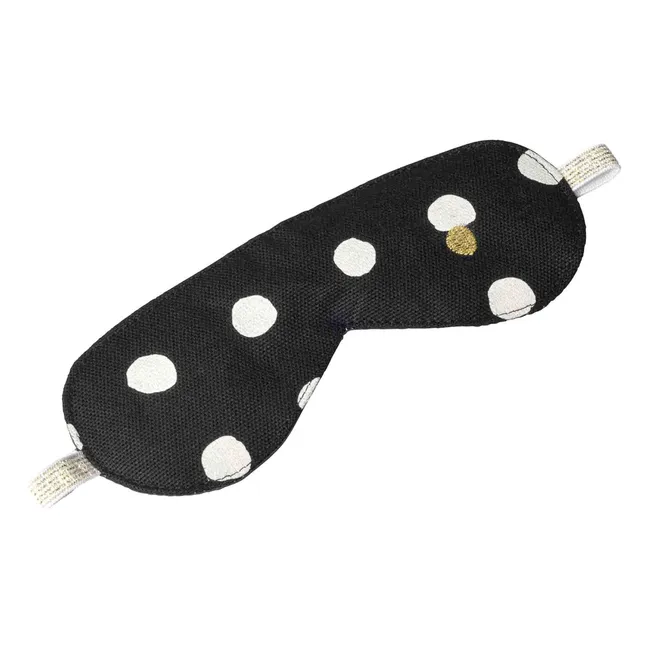 Mia organic cotton night mask with polka dots | Caviar