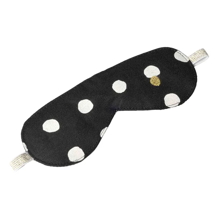 Mia organic cotton night mask with polka dots | Caviar- Product image n°0