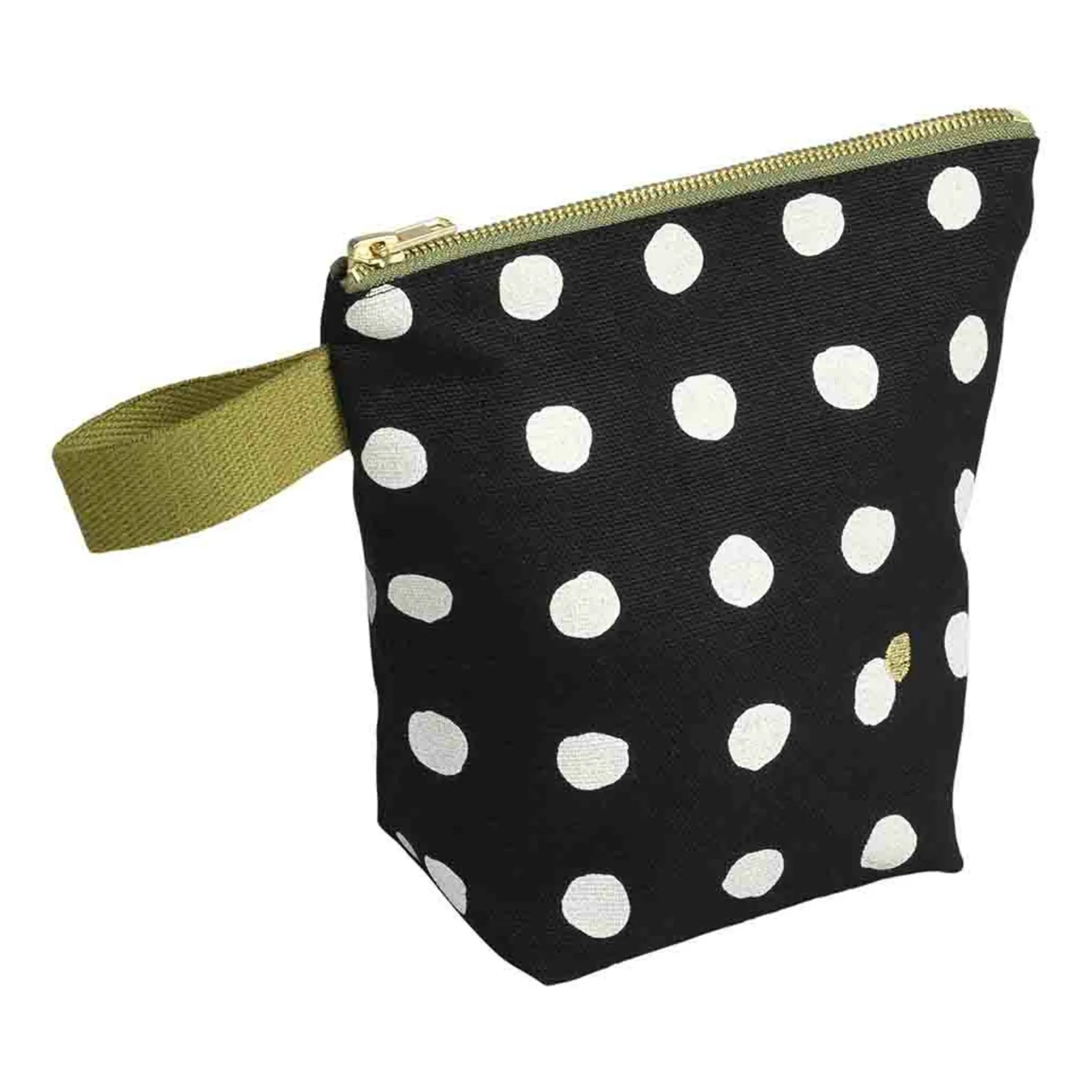 La Cerise Sur Le Gâteau Caviar Mia Organic Cotton Polka-Dot Toiletry Bag